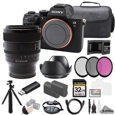 Sony a7R IIIA  FE 50mm f/1.4 GM Lens 32GB  Ext Bat 3 PC Filter- Kit