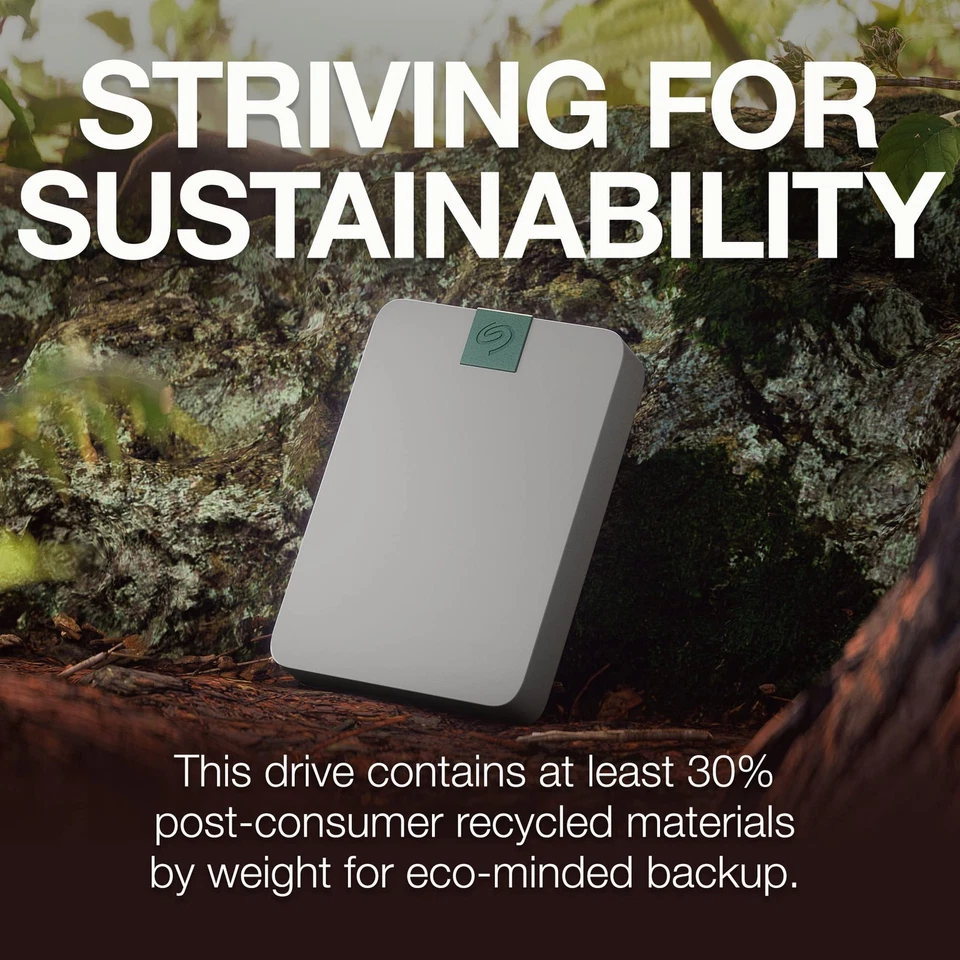 Seagate Ultra Touch 4Tb Portable Hdd Eco Friendly Design Usb C Compatibility - Image 4 of 4