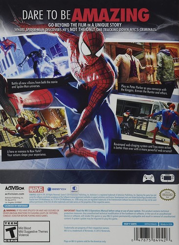 The Amazing Spider-Man 2 - Wii U Nintendo Wii U (Nintendo Wii U) (US IMPORT) - Picture 3 of 3