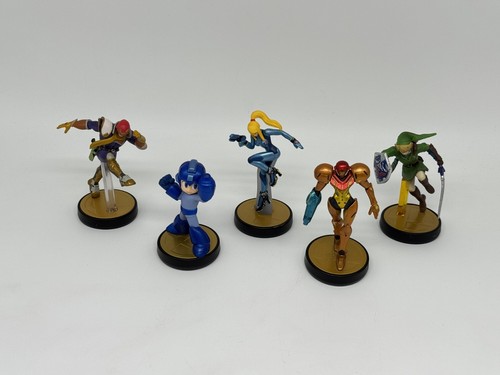 Nintendo Amiibo Lot - Mega Man, Captain Falcon, Link, Samus, & Zero Suit Samus - Picture 7 of 16