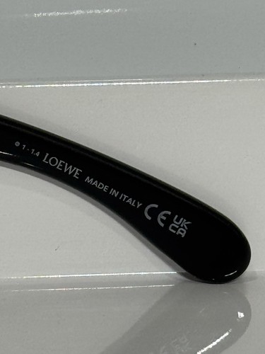 Loewe LW40132I 01C Oversized Black Acetate Aviator Mirror Grey Sunglasses - Picture 5 of 7