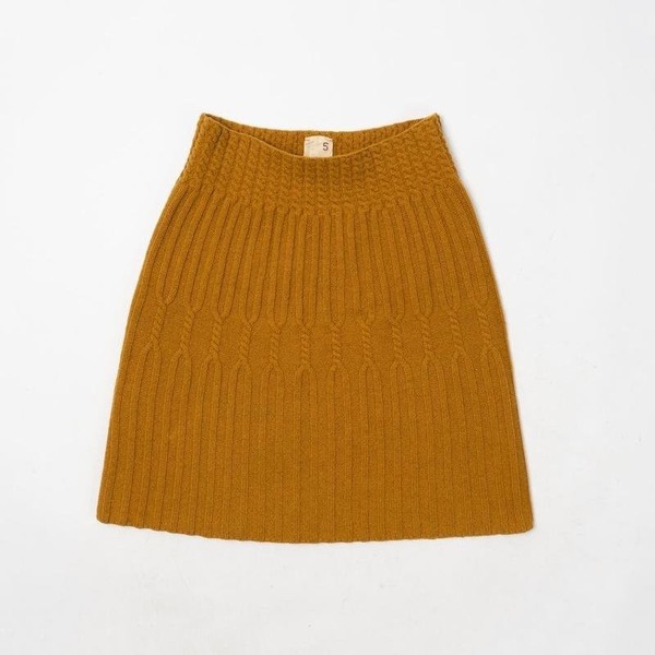 Women 5 Far Away From Close Knit Skirt Mustard