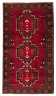 Vintage Geometric Area Rug 3'7" x 6'3" Traditional Hand-Knotted Wool Carpet