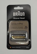 AUTHENTIC Braun Series 9 Pro Replacement Shaver Head, Silver, Brand New