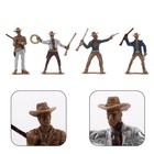 4 Pcs Wild West Party Decorations Western Home Cowboy Figure Model