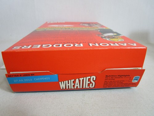 Green Bay Packers 2010 Super Bowl Champions Wheaties Box Aaron Rodgers LEER - Bild 5 von 6