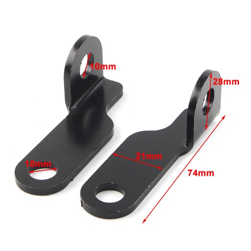 2X Motorcycle Turn Signal Light Holder Bracket Front Rear Fork Clamp For Harley - Picture 5 of 10