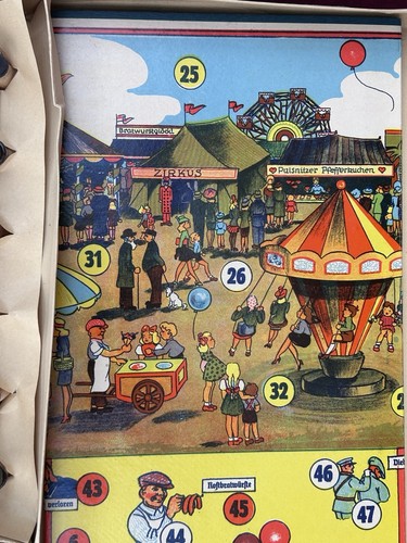 Antikes Brettspiel Jahrmarkts-Spiel von Brückner Spiele um 1948 Unbespielt - Bild 5 von 24