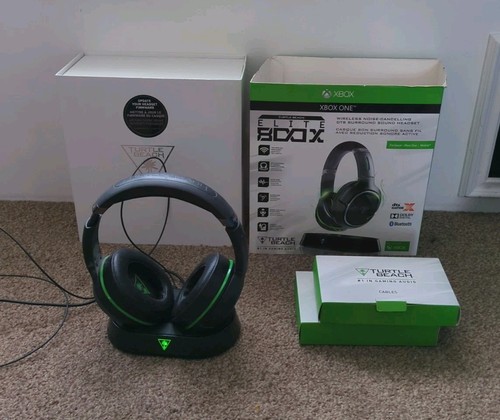 Xbox One Series X Turtle Beach Elite 800X wireless headphones set. Original Box.