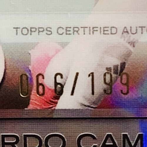 2025 Topps Chrome UEFA Eduardo Camavinga Aqua Lava Auto 66/199 Real Madrid 🔥 - Picture 3 of 4