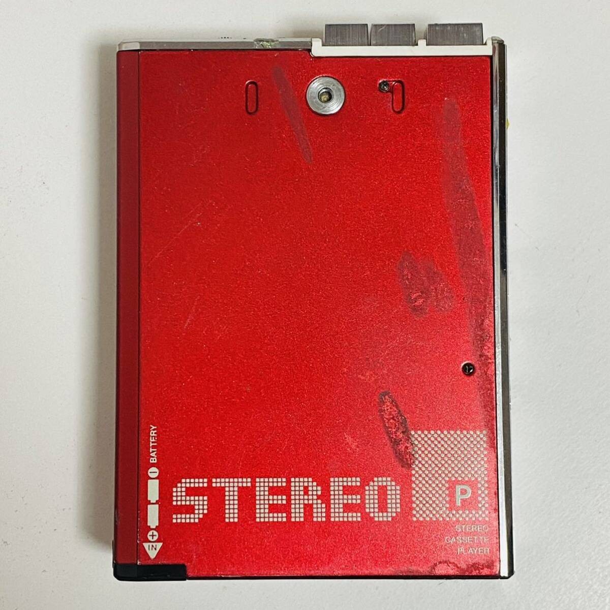 AIWA Cassette Boy HS-P7 Red Stereo Auto Reverse Junk Retro for