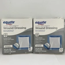 Ultra Absorbent Sterile Wound Dressing 4 IN x 4 IN Ea *READ MORE* 17 ct in Total