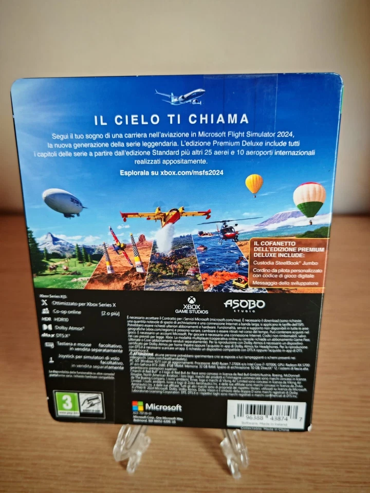Xbox S/X Flight Simulator 2024 Premium Deluxe Edition Steelbook ITALIA Sealed - Immagine 2 di 3