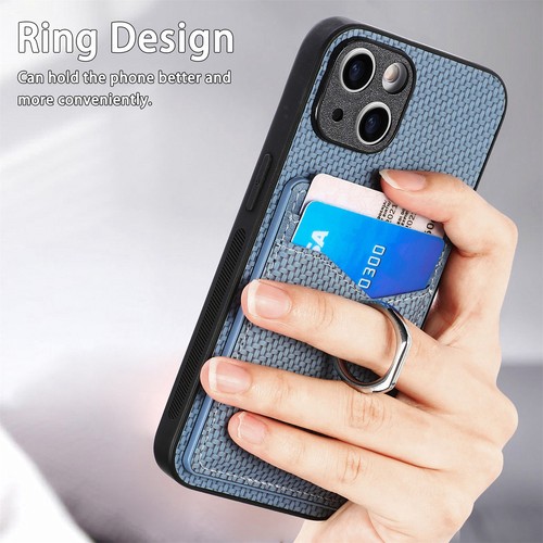 Case für iPhone 6 6S 7 8 Plus X XR XS Max 16E Carbon Fiber Ring Schutzhülle Etui - Picture 6 of 17