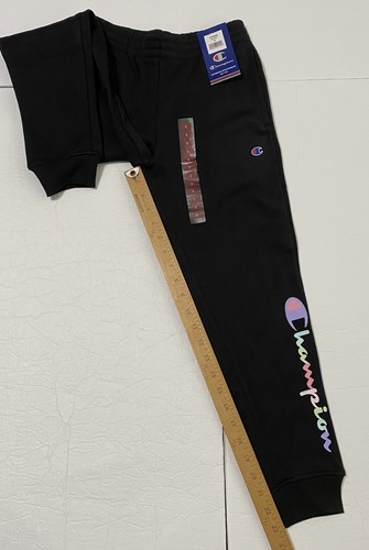 Champion Girls Powerblend Fleece Full Length Jogger Size 8 Pastel Black - Picture 8 of 14