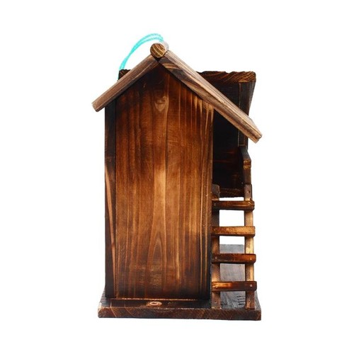 Squirrel House Wooden Bird Nesting Box Outdoor Animal Shelter Safe Protector - Picture 3 of 11