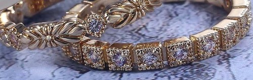 Isabelle Bridal Set - Solid Brass - 3 Ring Set - Picture 6 of 12
