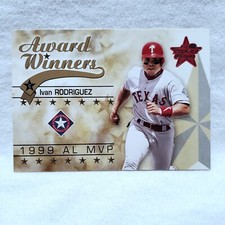 2002 Leaf Rookies And Stars Award Winners #295 Ivan Rodriguez