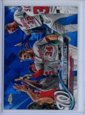 2018 Topps Chrome Sapphire WASHINGTON NATIONALS #349 Team Card