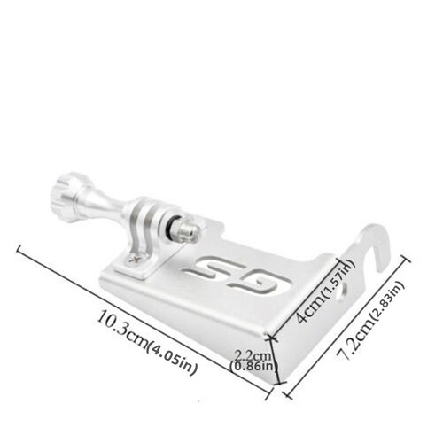 Silver Motorcycle Holder Cam Camera Support Bracket For GoPro BMW R1200GS LC ADV - Picture 2 of 5