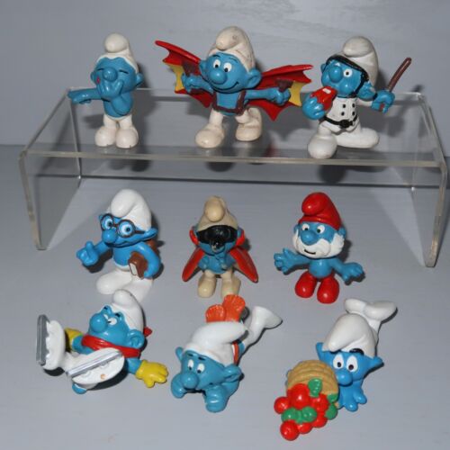 The Smurfs Toy Figure Bundle Job Lot Schleich Payo Bully Mushroom House Wax Pack - Picture 7 of 19