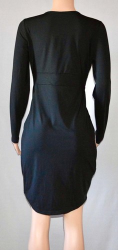 POSESHE Women's V Neck Bodycon Wrap Dress Size Large - Picture 4 of 4