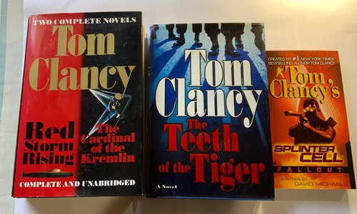 Tom Clancy Book Lot Of 3 Books Hard And Soft Cover - Picture 1 of 3