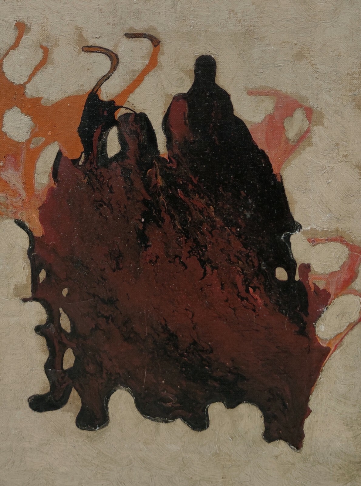 Pintura corrida de toros firmada L Gerardi fechada 62