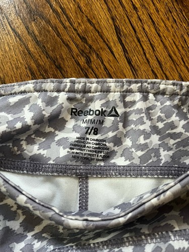 Reebok Girls Yoga Pants Gray Size Slim Medium (7/8) Cropped - Picture 3 of 3