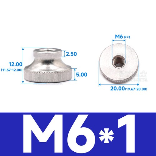 Edelstahl Rändel-Schraube -Mutter M 2 2,5 3 4 5 6 8 10 mm DIN 464 466 467 15104 - Bild 11 von 74