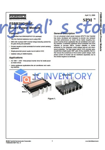 1PCS FAIRCHILD FSBB20CH60F Power Module Supply New 100% Quality Guarantee - Picture 7 of 7