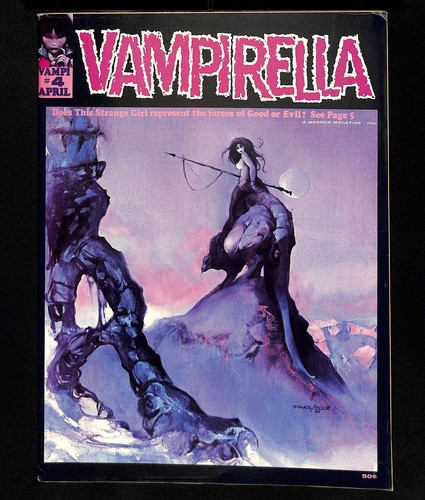 Vampirella #4 FN+ 6.5 Feary Tales, Vampi's Scarlet Letters and More! Warren 1970