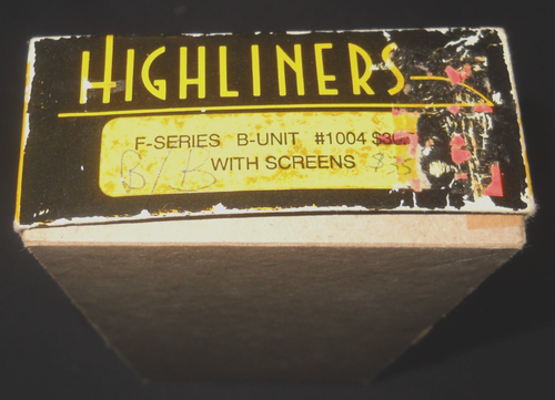 HO Highliners F-Series B Unit w/screens Kit