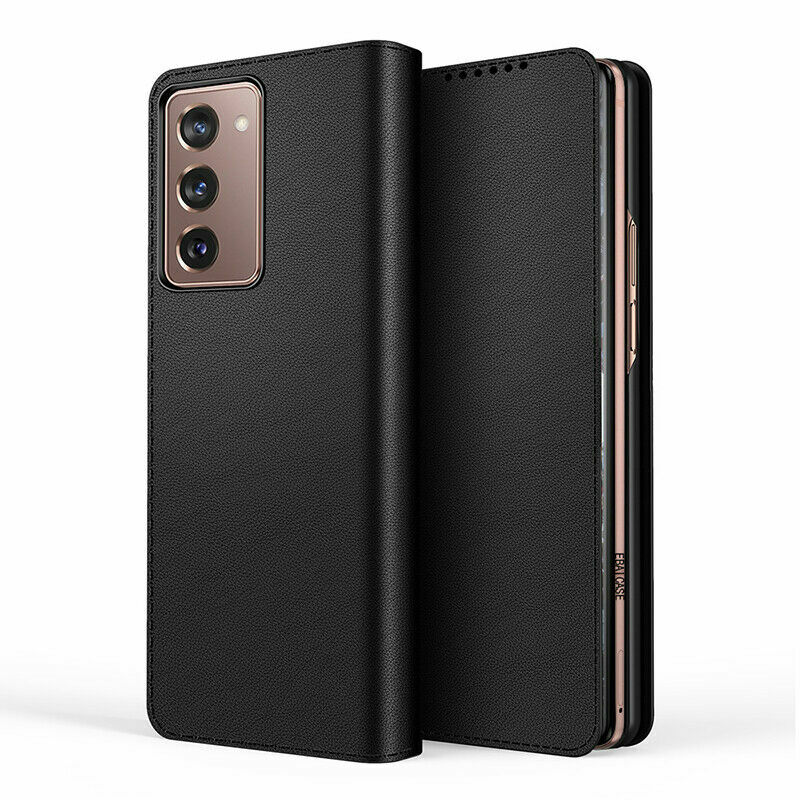 For Samsung Galaxy Z Fold 3 2 Shockproof Leather Flip Hard back Cover case Deficyt super cena specjalna, nowa praca