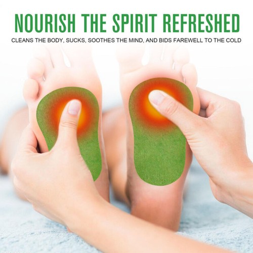 Detox Foot Patches Natural Wormwood Body Cleansing Foot Pads Self Heating Patch - Picture 9 of 12