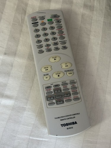 GENUINE TOSHIBA SE-R0122 DVD/VCR COMBO REMOTE - SD-K530SU, SD-V592SU, SD-V596SU