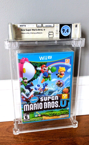 NEW ✹ New Super Mario Bros U ✹ Nintendo Wii U Game WATA 9.4 A++ Graded ✹ CGC VGA - Picture 1 of 3