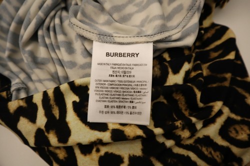 Burberry Leopard Dress Authentic Stretch Jersey Leopard Print Size 8 New $1090 - Picture 12 of 12