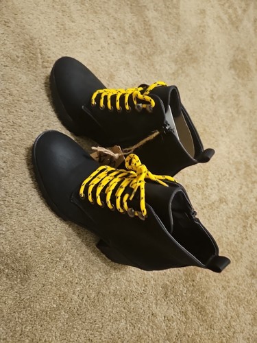 Seven7 Flatiron Vegan Ankle Side-Zip Lug Soled Boots Black Women's 9 (MSRP 79$) - Picture 16 of 24
