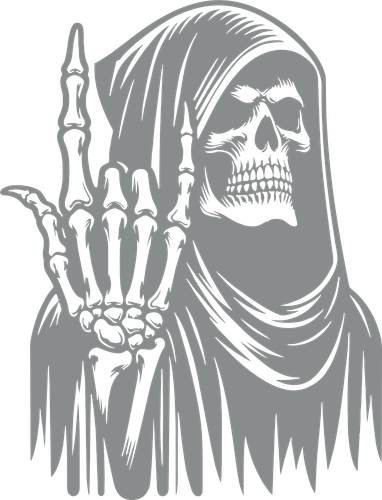 Grim Reaper Image Quality Vinyl Decal Sticker 43 different colors available - Picture 40 of 45