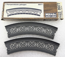 MARKLIN Z SCALE 8977 r145mm CURVED RAMP TRACK (2 PIECES) NIB