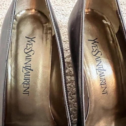 Yves St Laurent Pointed Toe Heel, Made in Italy Size 8.5 Classic Officewear - Picture 6 of 8