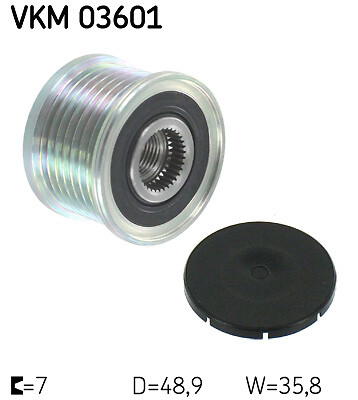 Alternator Freewheel Clutch SKF F-238512.XX VKN 350 for ,DACIA,NISSAN,OPEL,RENAU - Picture 1 of 1
