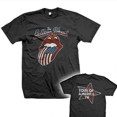 The Rolling Stones Tour of America 78 T-Shirt Schwarz Neu - Bild 1 von 1