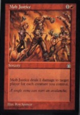 Mob Justice - Stronghold: #90, Magic: The Gathering Lp R112