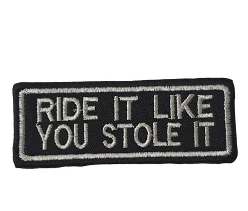 MESSAGE Famous Popular Embroidered Iron Sew On Patch message badge Biker Dress - Foto 37 di 52