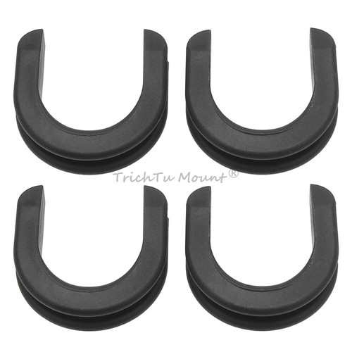 Luggage Rack Backrest Side Plate Mounting Bracket Grommet Bushing for Harley - Foto 18 di 20