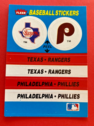 Fleer Major League Baseball Trading Card Stickers MLB - Picture 35 of 39