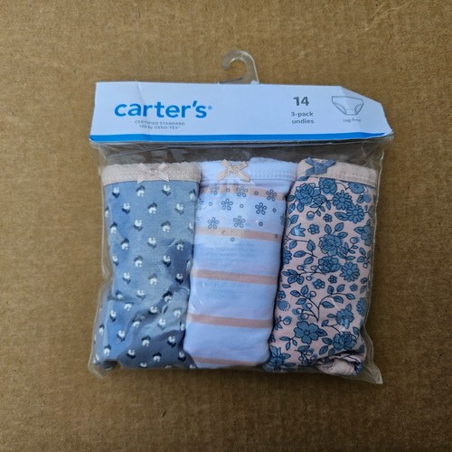 Carter's 3 Pack Pair Underwear Girls Panties 10-12, 14 NWT - Picture 7 of 16
