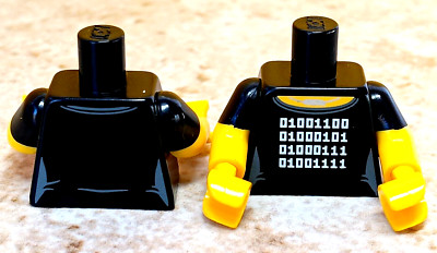 LEGO Science Computer Binary Code Torso Short Sleeve Tshirt Necklace Collectible